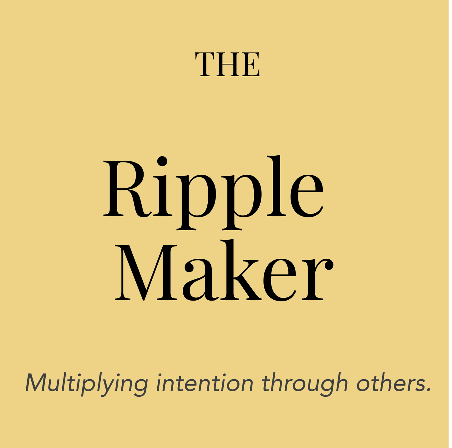 Ripple Maker